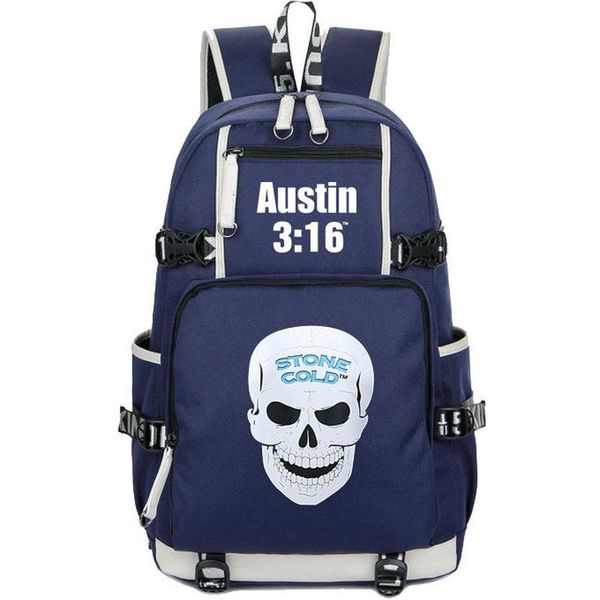 

backpack steve austin stone cold daypack wrestle star schoolbag sport rucksack satchel school bag computer day pack