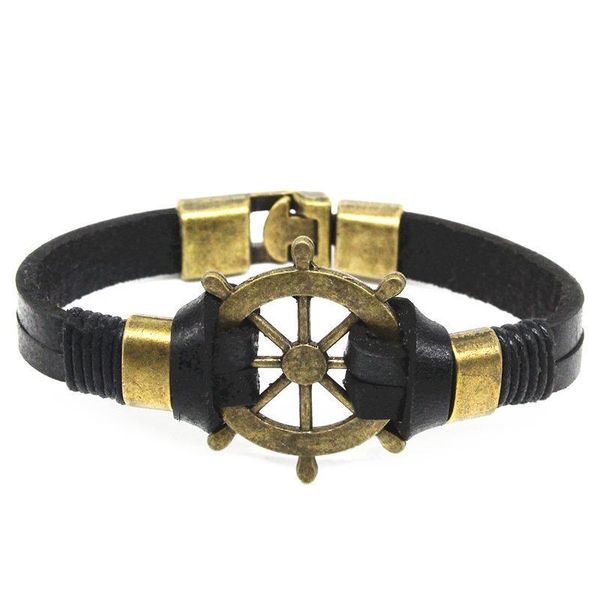 

charm bracelets ccd punk turkish wing for women men wristband cuff leather bracelet ethnic vintage jewelry bijouterie, Golden;silver