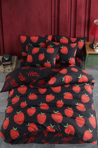 

bedding sets strawberry 100% cotton double duvet cover set 153-99-0278