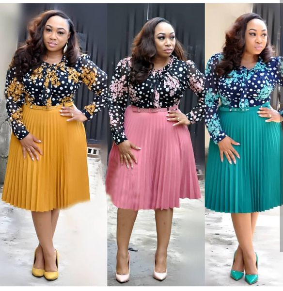 

2021spring autumn chiffon print dress casual cute women floral long bowknot dresses long sleeve vestido l-3xl plus size, Black;gray
