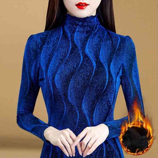 

mesh long sleeved autumn womens shirt winter lace blusas ropa de mujer, White