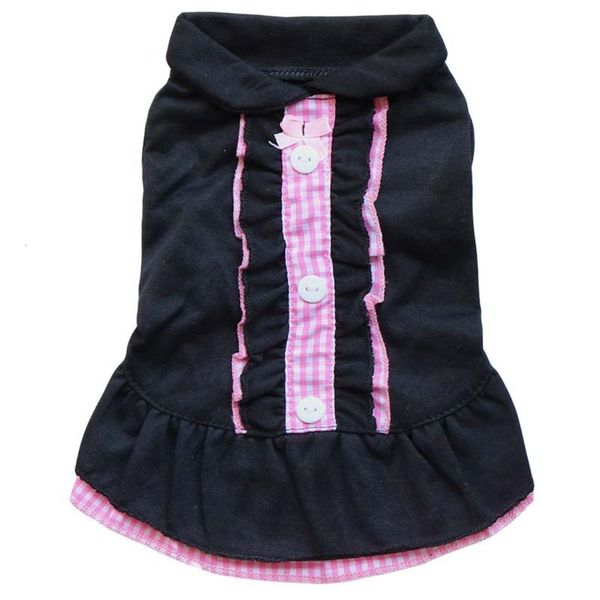 

the dog clothes clothing supplies "maid clothing" small dog cotton jersey pet lapel skirt spring and summer