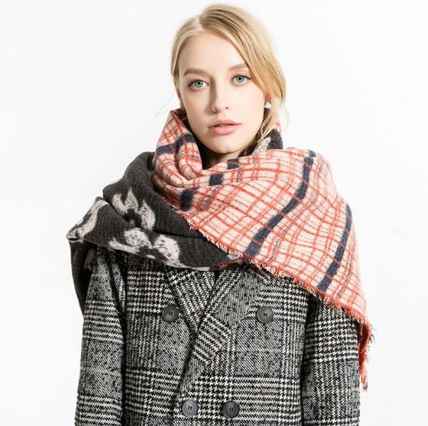 

scarves 200*85cm cashmere imitation shawl scarf autumn winter men foulard square hijab ladies wrap muffler pareo female, Blue;gray