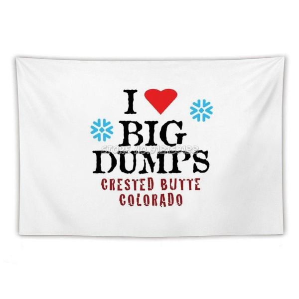 

tapestries crested sticker butte colorado ski snowboard resort i love big dumps tapestry wall hanging bedroom scene art home de