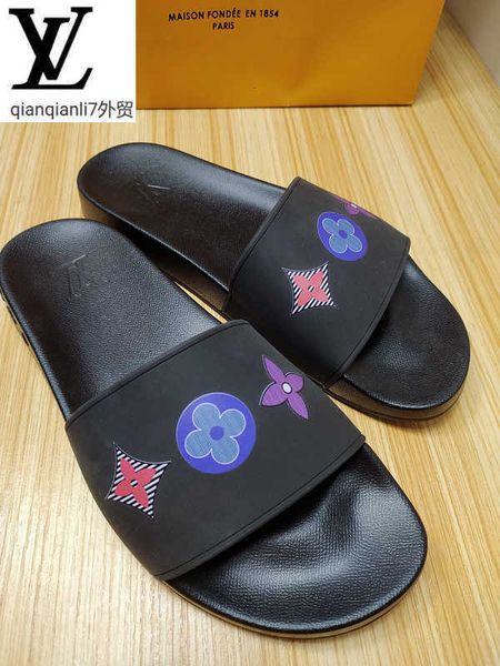 

loafers slippers designer sandals luxury slides sneakers women sandals 35-46 and men w0ad, Black