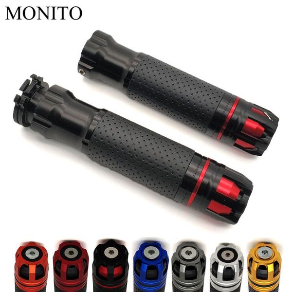 

handlebars universal 7/8 22mm cnc motorcycle handle bar caps brake handlebar grip for triumrh thruxton tiger 800 1050 1200 xc/xcx/xr 600