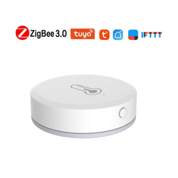 

smart home control temperature and humidity sensor intelligent zigbee 3.0 connection wire with alexa google assistant