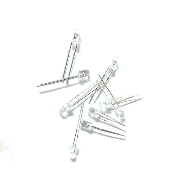 

light beads 3mm led bead bright white hair red yellow blue green (50pcs)