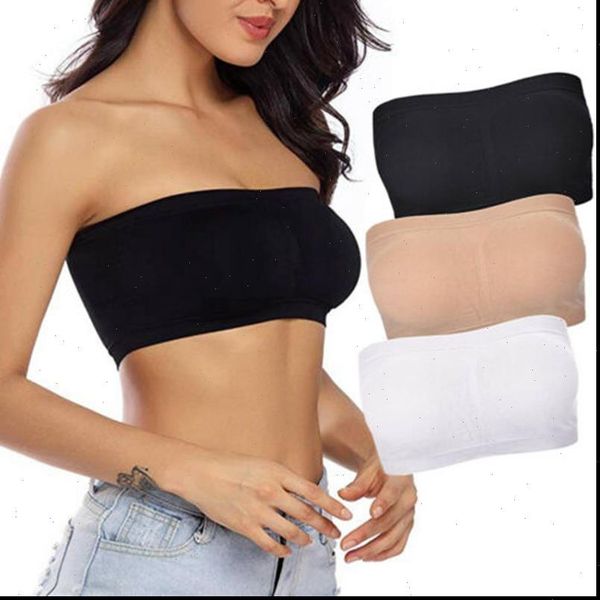 

summer strapless tube womens tanks casual sleeveless crop white skin color