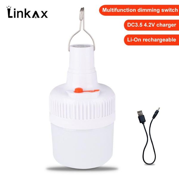 

camping light usb rechargeable bulb for outdoor lamp portable lanterns emergency lights bbq hiking