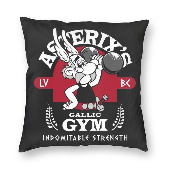 

cushion/decorative pillow gallic gym square pillowcover home decor cartoon asterix and obelix cushion cover throw for car double-sided print