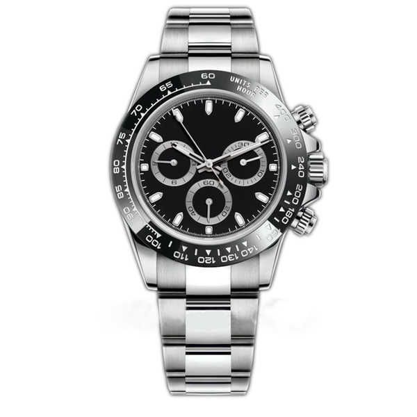 

seller mens watch 116500ln designer watches automatic wristwatch silver ceramic bezel 316l steel adustable folding buckle watchs, Slivery;brown