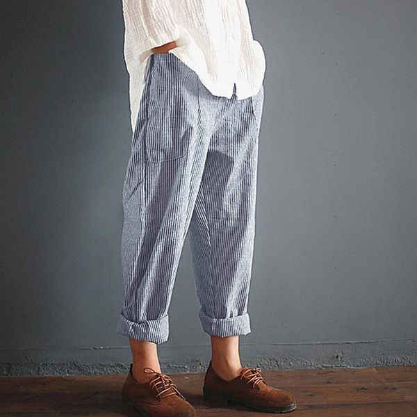 

vintage harem pants women casual loose pockets pant autumn fashion streetwear female harajuku trousers plus size women's & capris, Black;white