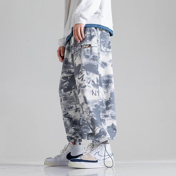 

men's pants original fashionable men autumn bunched feet harun loose large size casual trousers male, Black