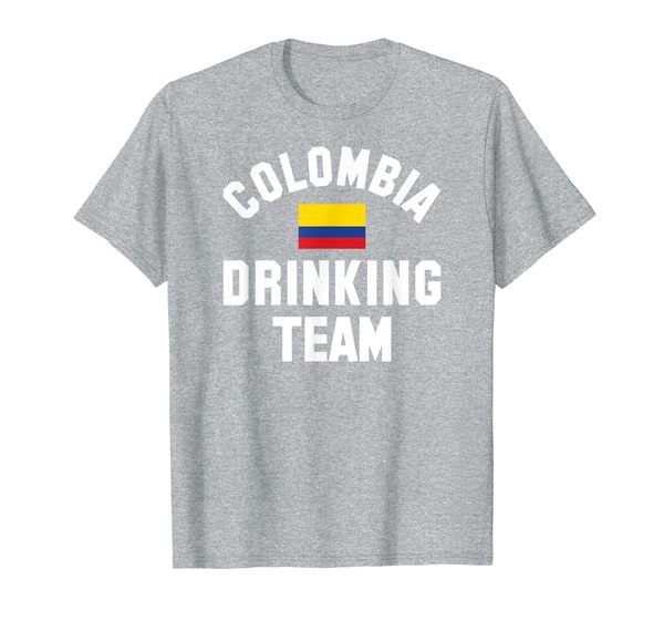 

colombia drinking team design for colombia beer fests t-shirt, White;black