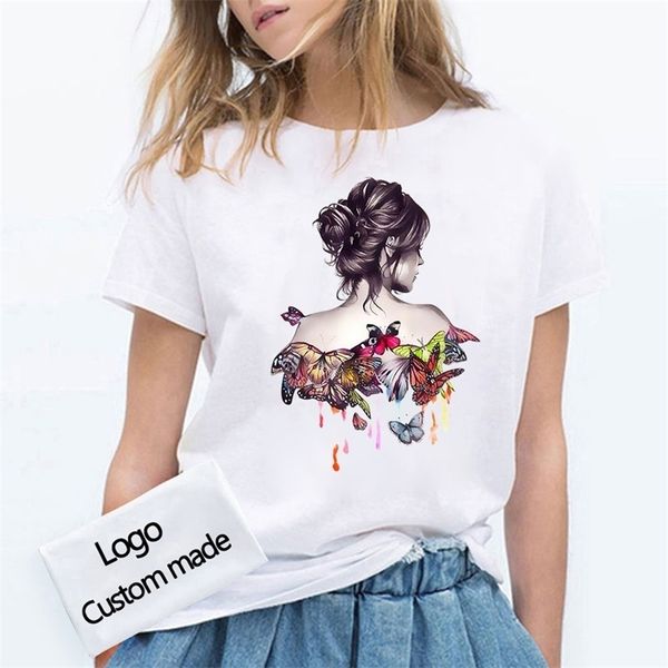

your own design /picture custom men and women diy cotton t shirt short sleeve casual t-shirt size s-4xl 210330, White