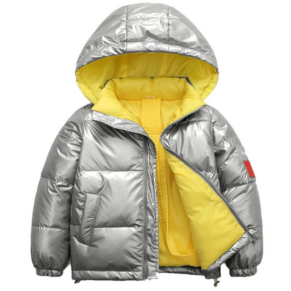 

girls boys down coat winter kids coats children outwear childrens clothes jackets hooded child jacket clothing cotton loose b8605, Blue;gray