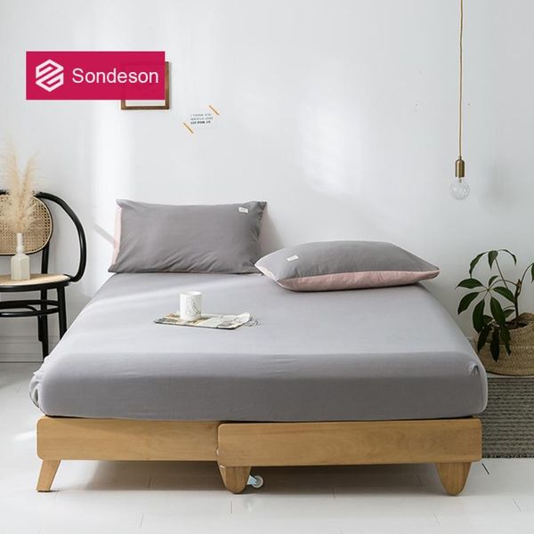 

sheets & sets sondeson fashion 100% cotton fitted sheet with rubber band mattress cover queen king healthy printed soft bed linen case