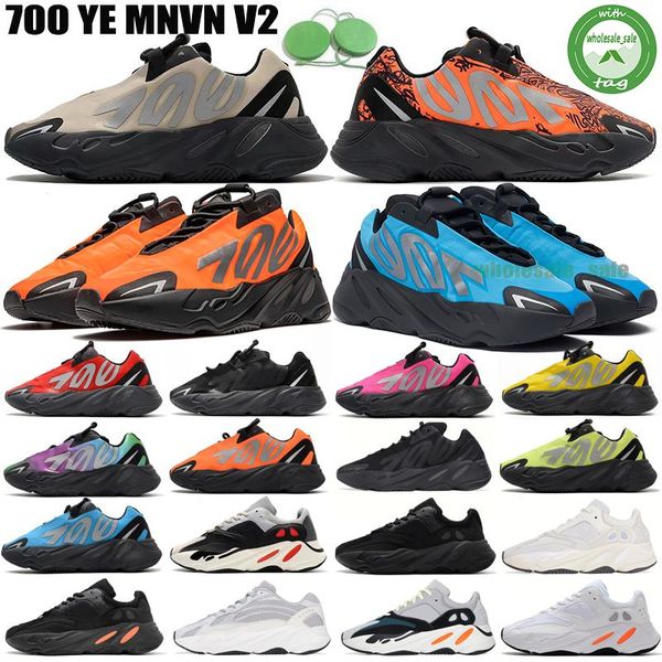 

reflective 700 v2 v3 running shoes static sneaker orange bone runner enflame amber men women sneakers solid grey analog tael carbon blue des, Black