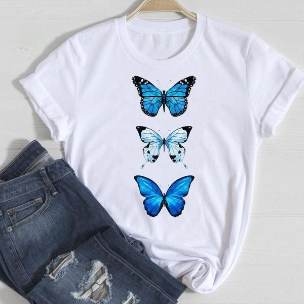 

women's t-shirt women casual ladies 90s short sleeve beach cartoon summer female tshirts fashion clothes graphic t lady print tee, White