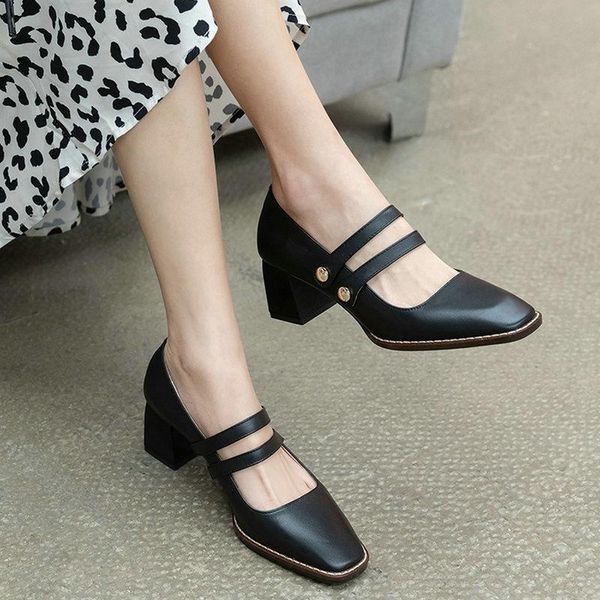 

dress shoes eshtonshero summer women pumps buckle high heels classic leather casual party platform black size 3-9
