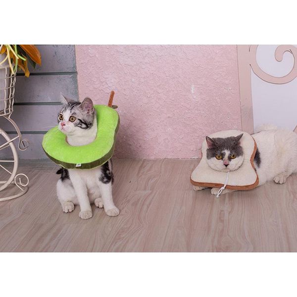 

cat collars & leads pet dog collar avocado bread shaped cotton adjustable dogs protective elizabeth circle neck cone recovery