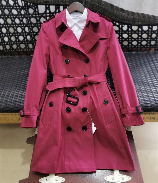 

women's trench coats women coat spring autumn winter classic female british medium length double breasted epaulet slim, Tan;black