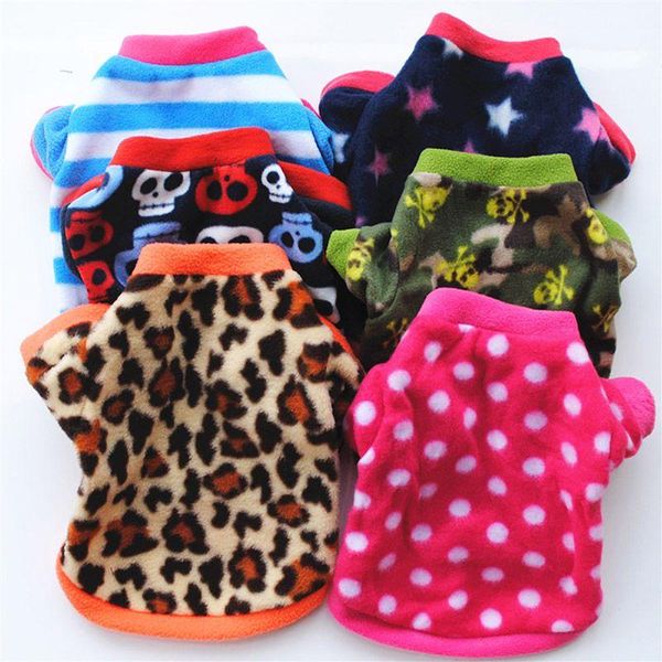 

dog apparel print cats clothes for small dogs warm winter pet clothing coat shirt christmas costume soft