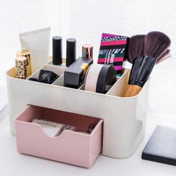 

bathroom storage & organization junejour plastic makeup organizer boxes make up cosmetics container holderjewelry sundries box home