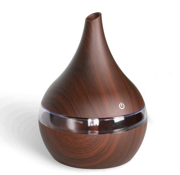 

2021 300ml usb electric aroma air diffuser wood ultrasonic air humidifier essential oil aromatherapy cool mist maker for car home