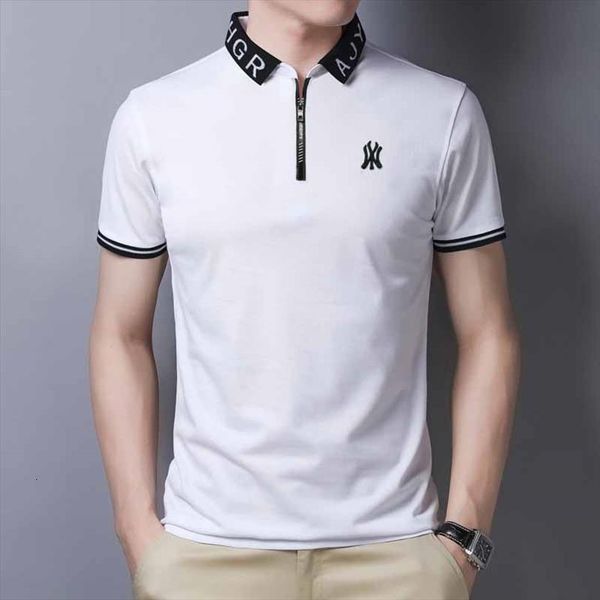 

summer short sleeve shirt fashion men polo shirts casual yp822, White;black