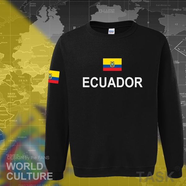 

men's hoodies & sweatshirts republic of ecuador ecuadorian hoodie men sweatshirt sweat hip hop streetwear tracksuit nation ecu, Black