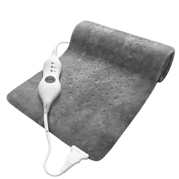 

blankets extra large electric heating pad for back pain and cramps relief 12x24 inch -soft heat moist & dry therapy blanket