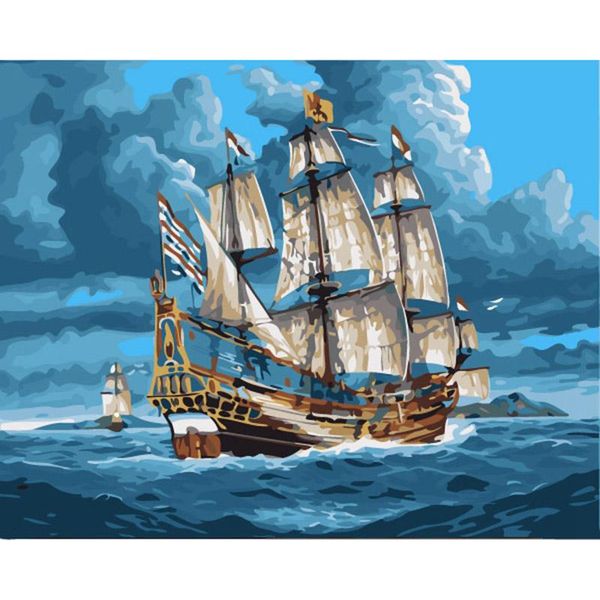 

paintings sailboat landscape diy painting by numbers kits coloring acrylic paint on canvas for unique gifts artwork