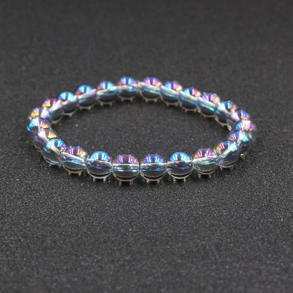

charm bracelets fashion trendy flash natural stone bracelet women men 8mm brazil labradorite handmade couple wrist pulsera jewelry, Golden;silver