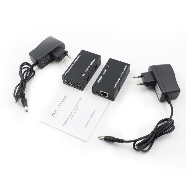 

audio cables & connectors lan extender over single cat5e/6 rj45-eu plug