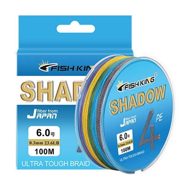 

2pcs fishking fishing line 100 meters four braided anti-bite dama main for carp accessories braid