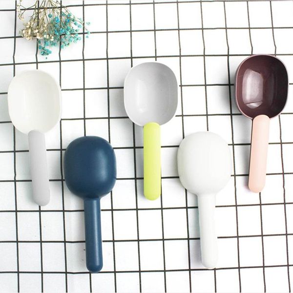 

dog bowls & feeders pet cat shovel mutli-function feeding scoop spoon with sealing bag clip creative measuring cup supplies