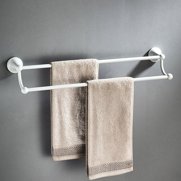 

towel racks 1pc bathroom rack 55cm shower room holder wall mounted brass black/white/gray/antique storage shelf accessories