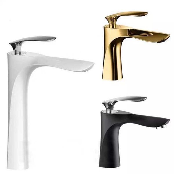 

bathroom sink faucets nordic copper gold black basin faucet and cold rose cabinet heightening brushed
