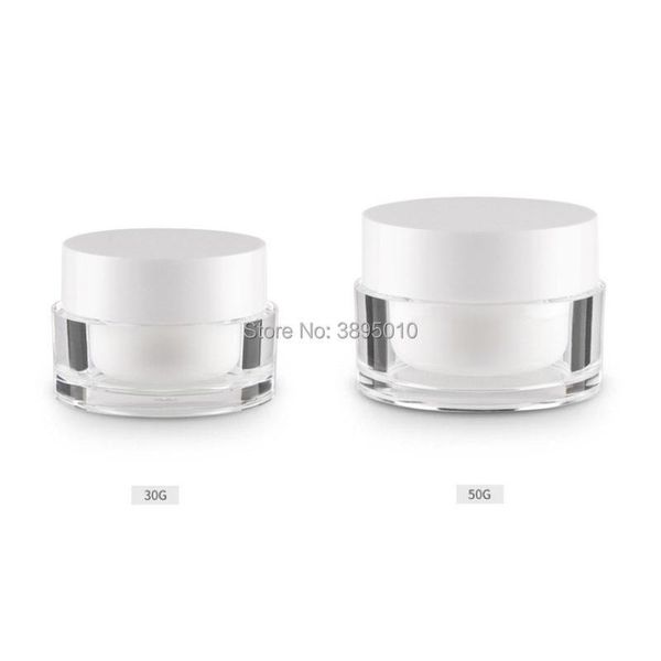 

storage bottles & jars empty makeup cosmetic face cream jar pot bottle acrylic container 30g 50g f339