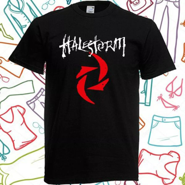 

halestorm logo men's black t-shirt size s to 3xl, White;black