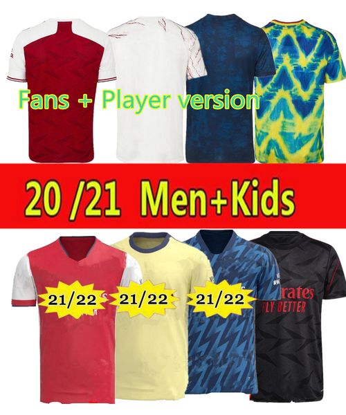 

fans player version 424 arsen soccer jersey 20 21 22 gunners odegaard thomas pepe saka tierney henry willian smith rowe 2021 2022 football s, Black;yellow