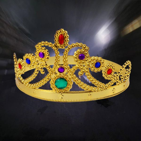 

party hats 6pcs birthday performance crown plating diamond (golden)