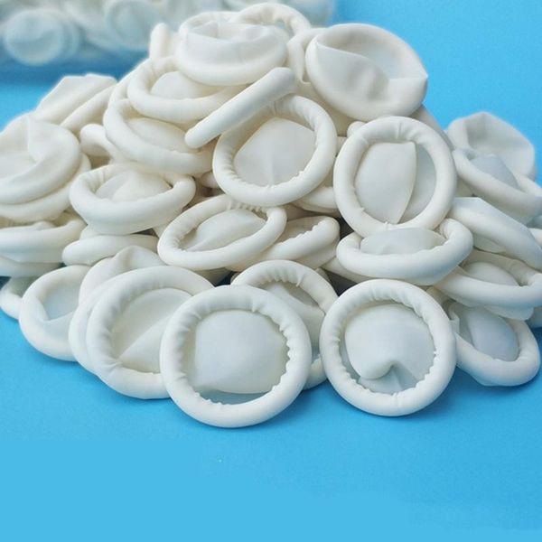 

nail art kits 100pcs disposable latex rubber fingertips hand protector gloves anti static tattoo beauty tool