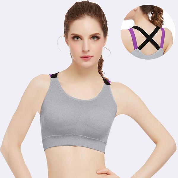 

quick dry sports bra women padded wireadjustable shakeproof fitness underwear push up seamless yoga running s-xl gym clothing, White;black