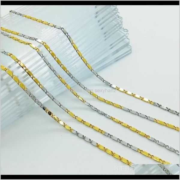 Halsketten Anhänger Schmuck Drop Lieferung 2021 Anhänger Goldene Shun Fu Zwei Farbe Platin Halskette Koreanische Chinesische Charakter Kette Echtes Gold P