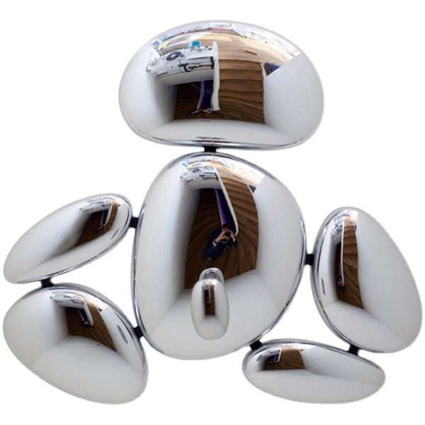 

ceiling lights nordic quality led lamp abs chrome-plated modern luxury living room villa commercial home decoration indoor lighting