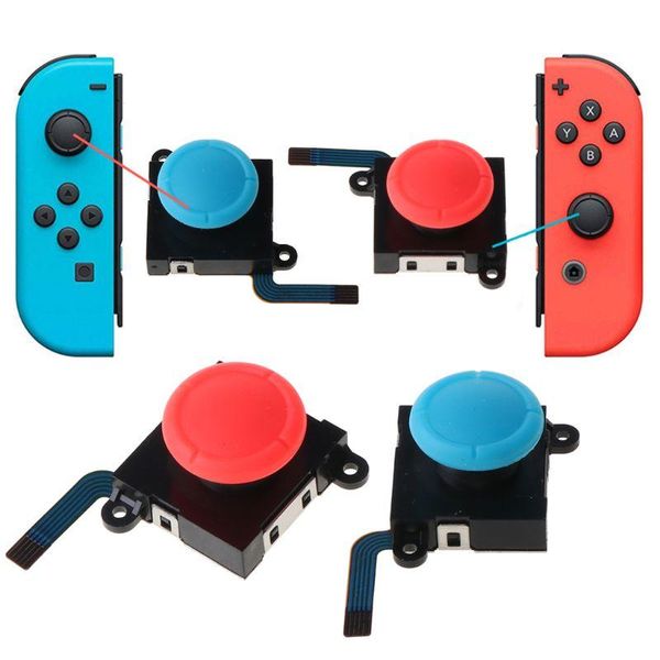 

portable game players 3d analog joystick thumb sticks sensor replacements for switch joy con controller repair accessories nx joyco