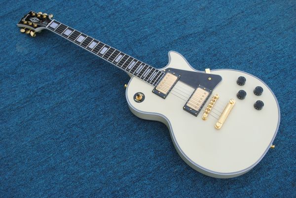 

white electric guitar, rosewood fingerboard, oem made guitar, of postage